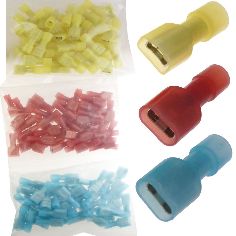 150 Female Insulated Wire Terminal Disconnect Connector Car Audio Speaker Alarm