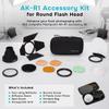 Flashpoint AK-R1 Accessory Kit for Round Flash Head view 2