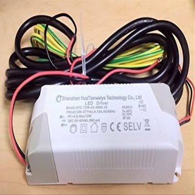 Lussuoso Lighting 2 Pack 72W LED Dimmable Transformer, AC100-277Vac,0.72A,50/60Hz LED Driver Power Supply Transformer Adapter