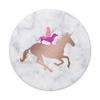 rosy unicorn, purple dog and pink cat on white marble view 3
