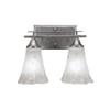 Toltec Lighting Uptowne 2 Light Bath Bar in Aged Silver (132-AS-721) view 1