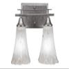Toltec Lighting Uptowne 2 Light Bath Bar in Aged Silver (132-AS-721) view 2