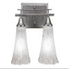 Toltec Lighting Uptowne 2 Light Bath Bar in Aged Silver (132-AS-721) view 3