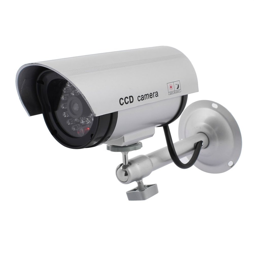 Aexit Flashing Light Electronic security Dummy Security Camera IR LED Surveillance CCTV