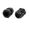 Aexit PG16 2mm Transmission Adjustable 4 Holes Cable Gland Joint Black 10pcs view 2