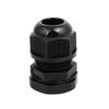 Aexit PG16 2mm Transmission Adjustable 4 Holes Cable Gland Joint Black 10pcs view 3