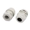 Aexit 5 Pcs Transmission M20x1.5mm 4 Holes Nylon Adjustable Cables Gland Fixing Connector Gray view 2