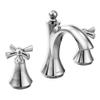 Moen T4524 Wynford Two-Handle Widespread High-Arc Bathroom Faucet with Cross Handles, Valve Required, Chrome view 1