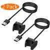 Charger Cable Compatible with Fitbit Charge 4 / Charge 3, Replacement Portable USB Charger for Fitbit Charge 4/Charge 3 Fitness Tracker Smartwatch Charging Cable Cord Clip Charger 100cm/3.3Ft, 2 Pack view 2