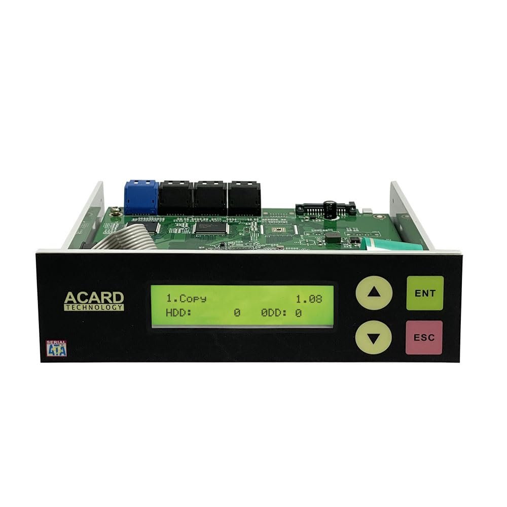 Acard 1 to 7 Controller for Blu-ray BD/DVD/CD Disc Copy Duplicator + SATA Cables
