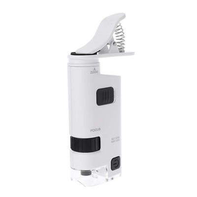 Misright 80-120X Clip-On Microscope Magnifier Universal Lamp Lens with LED Lights
