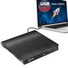 Gotega External DVD Drive, USB 3.0 Portable +/-RW, DVD Player for CD ROM Burner Compatible with Laptop Desktop PC Windows Linux OS Apple Mac Black view 1