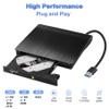 Gotega External DVD Drive, USB 3.0 Portable +/-RW, DVD Player for CD ROM Burner Compatible with Laptop Desktop PC Windows Linux OS Apple Mac Black view 3