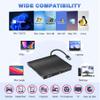 Gotega External DVD Drive, USB 3.0 Portable +/-RW, DVD Player for CD ROM Burner Compatible with Laptop Desktop PC Windows Linux OS Apple Mac Black view 4