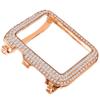 14K Rose Gold Finish Simulated Diamond 42 mm Compatible with Apple Watch Bezel Series # 3 Cover Case view 2