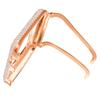 14K Rose Gold Finish Simulated Diamond 42 mm Compatible with Apple Watch Bezel Series # 3 Cover Case view 3