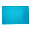 340mm x 230mm Working Mat Blue Heat Resisting Silicone Repair Mat S-120 for Fix Soldering Station with Scale Rule view 1