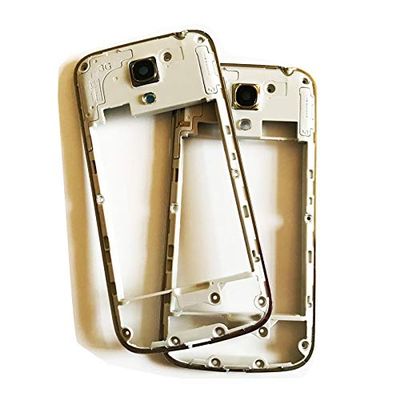 Middle Chassis Plate Bezel Housing Frame Bezel Housing with Power Volume Button for Samsung Galaxy S4 Mini I9190