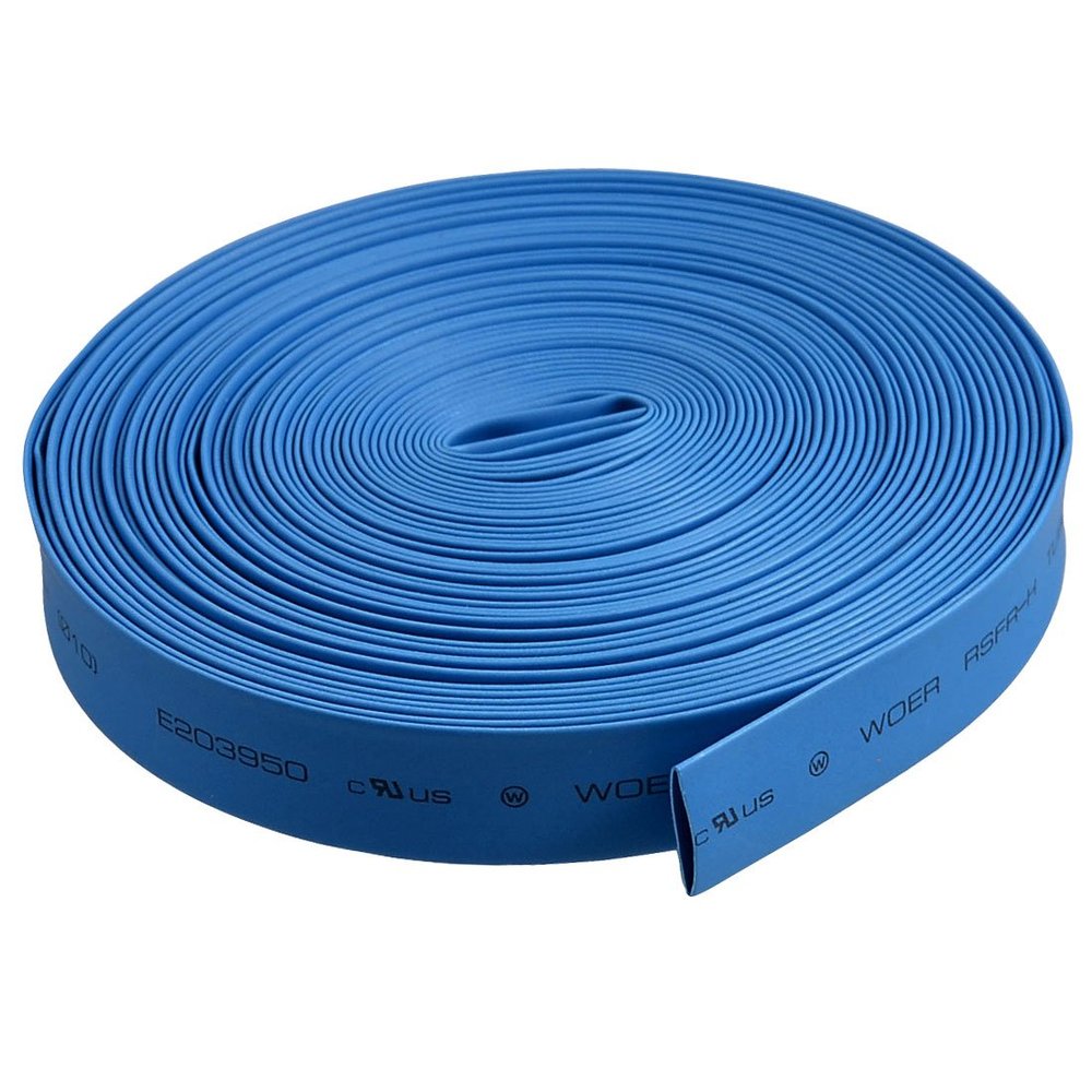 Aexit Blue 26.2Ft Electrical equipment 8M Long 10mm Dia Polyolefin Heat Shrinkable Tube Tubing