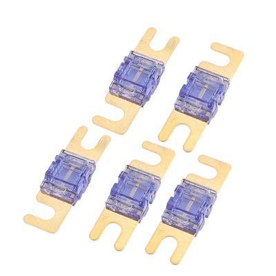 Aexit 5 pcs Distribution electrical Mini-ANL Fuses 60A Car Audio Power Wire Boat Auto Electronics Fuse Blue