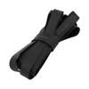 Aexit Polyolefin Heat Electrical equipment Shrinkable Tube Wire Wrap Cable Sleeve 5 Meters Long 11mm Inner Dia Black view 1