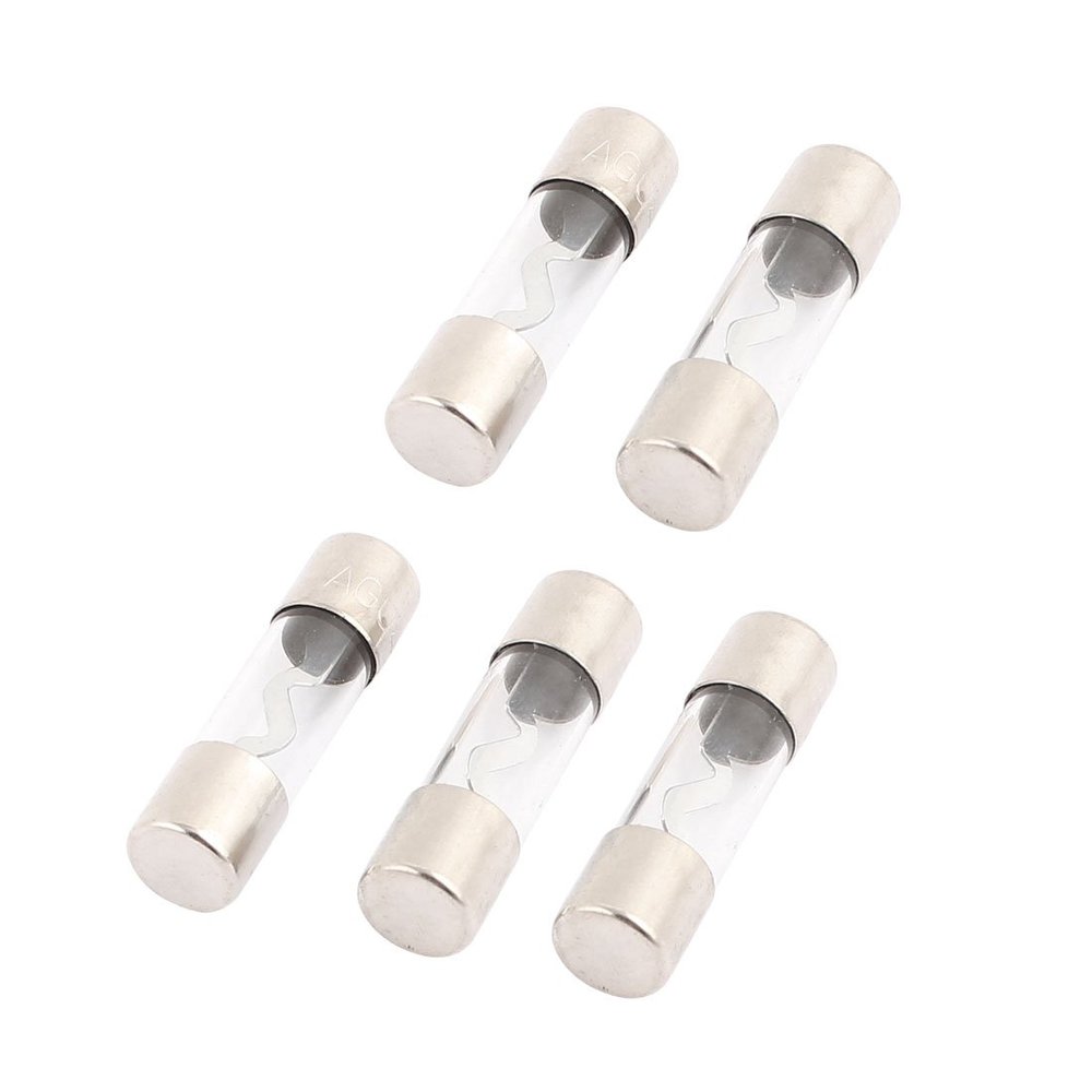 Aexit 5 Pcs Distribution electrical quality Glass Car Audio Power Wire AGU Fuses 40A 38mm x 10mm