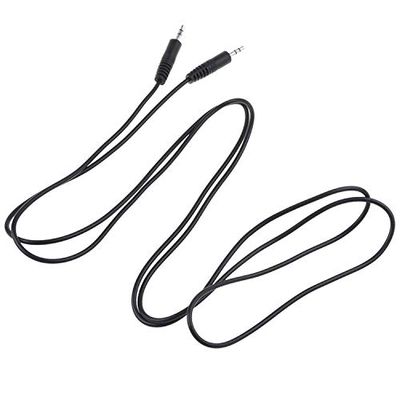 SLLEA 6ft Black Premium 3.5mm Audio Cable AUX Line-in Cord for Memorex Portable Clock Radio Speaker Dock