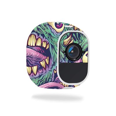 MightySkins Skin Compatible with Netgear Arlo Pro - Eyes and Teeth | Protective, Durable, and Unique Vinyl Decal wrap Cover | Easy to Apply, Remove, and Change Styles | Made in The USA