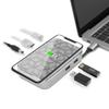 Moshi Symbus Q USB C Hub, 6-in-1 Docking Station with 15W Wireless Charger for iPhone 12 Series, AirPods Pro/Galaxy/Pixel, HDMI 4K HDR, USB C PD Fast-Charging 60W, Dual USB-A, Gigabit Ethernet Port view 1