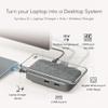 Moshi Symbus Q USB C Hub, 6-in-1 Docking Station with 15W Wireless Charger for iPhone 12 Series, AirPods Pro/Galaxy/Pixel, HDMI 4K HDR, USB C PD Fast-Charging 60W, Dual USB-A, Gigabit Ethernet Port view 2