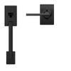 Schlage FE285 CEN 622 LAT CEN Century Front Entry Handleset with Latitude Lever, Lower Half Grip, Matte Black view 3