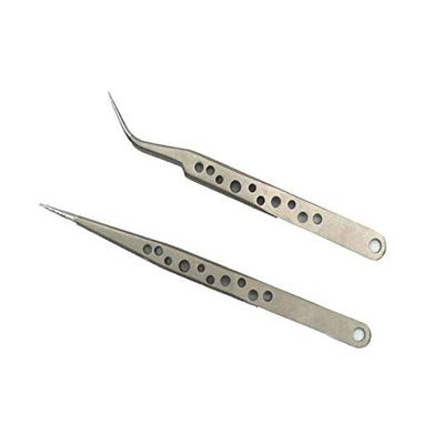 Electronics Industrial Tweezers Anti-Static Curved Straight Tip Precision Stainless Forceps Phone Repair Hand Tools Sets