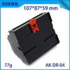 Davitu 10 piece Din rail enclosure control box diy plastic housing diy plc electronics case Davitu housing 8859107mm din rail housing - (Color: Black) view 2