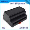 Davitu 10 piece Din rail enclosure control box diy plastic housing diy plc electronics case Davitu housing 8859107mm din rail housing - (Color: Black) view 3
