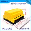 Davitu 10 piece Din rail enclosure control box diy plastic housing diy plc electronics case Davitu housing 8859107mm din rail housing - (Color: Black) view 4