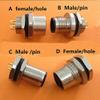 Davitu 5pcs M12, 4pin 5pin 8pin locking Connectors Aviation Plug Socket Male & female Wire Panel Connector Adapters Adaptor - (Color: D female 8 holes) view 1