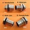 Davitu 5pcs M12, 4pin 5pin 8pin locking Connectors Aviation Plug Socket Male & female Wire Panel Connector Adapters Adaptor - (Color: D female 8 holes) view 4