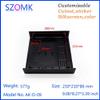 Davitu (1 pcs) 23021086mm Davitu electronics plastic project case abs enclosure box plastic electronic case abs box electronics - (Color: Black) view 4