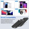 BUDI 17W Extra Slim Portable Wall Charger 2-Port USB-A Charger Foldable Wall Plug Compatible with Home Camera, iPhone IPad Samsung Galaxy(Black USB-A) view 3