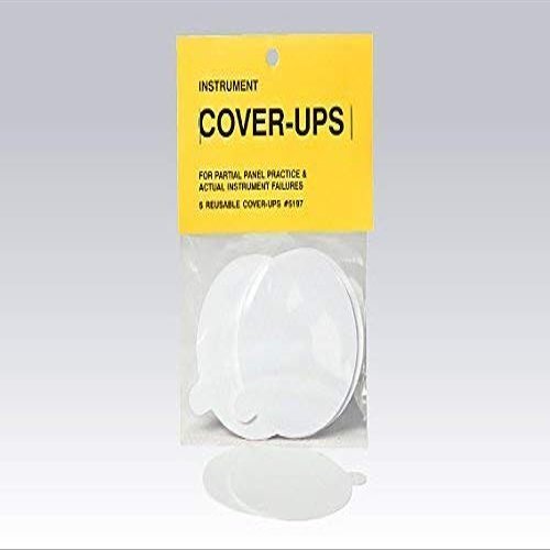 LJR Instrument Cover Ups - Round Style Covers (5 Pack) for IFR Panel Training