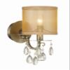 Crystorama Hampton 1 Light Antique Brass Sconce view 1