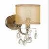 Crystorama Hampton 1 Light Antique Brass Sconce view 4