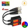 Evertech 4 Pairs Split Joint Mini CCTV BNC HD-CVI/TVI/AHD Passive Video Balun Transceiver view 2