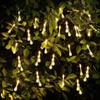 EONLYX Solar Drop String Lights, 20ft 30LEDs Water Drop Fairy Lights Waterproof for Home Indoor Garden Lawn Patio Trees Weddings (Warm White) view 3