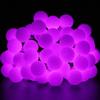 EONLYX Globe Ball Fairy Lights, 50 LEDs 23ft/7M Solar Led Globe String Lights Waterproof with Two Lighting Modes for Garden Outdoor Party Christmas Decoration (Purple) view 4