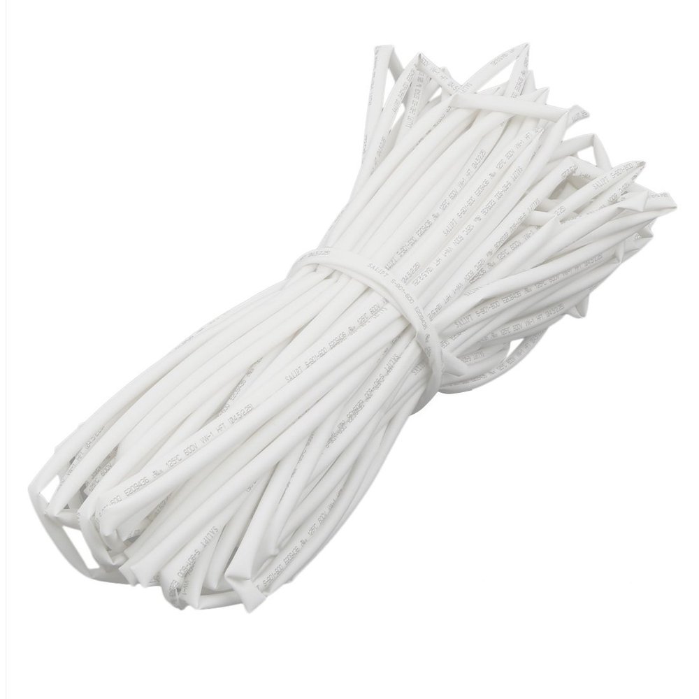 Aexit Polyolefin Heat Electrical equipment Shrinkable Flame Retardant Tube 30 Meters Long 4.5mm Inner Dia White