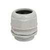 Aexit M63x1.5mm Nylon Transmission 3 Holes Adjustable Cables Gland Joint Connector Gray view 1