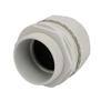 Aexit M63x1.5mm Nylon Transmission 3 Holes Adjustable Cables Gland Joint Connector Gray view 3