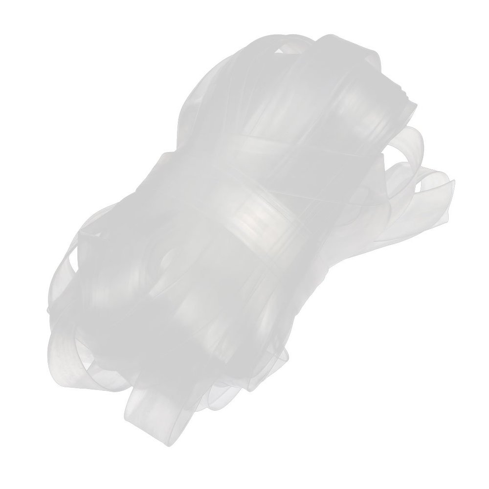 Aexit Heat Shrinkable Electrical equipment Tube 12mm Inner Dia Transparent Wire Wrap Cable Sleeve 15M Long