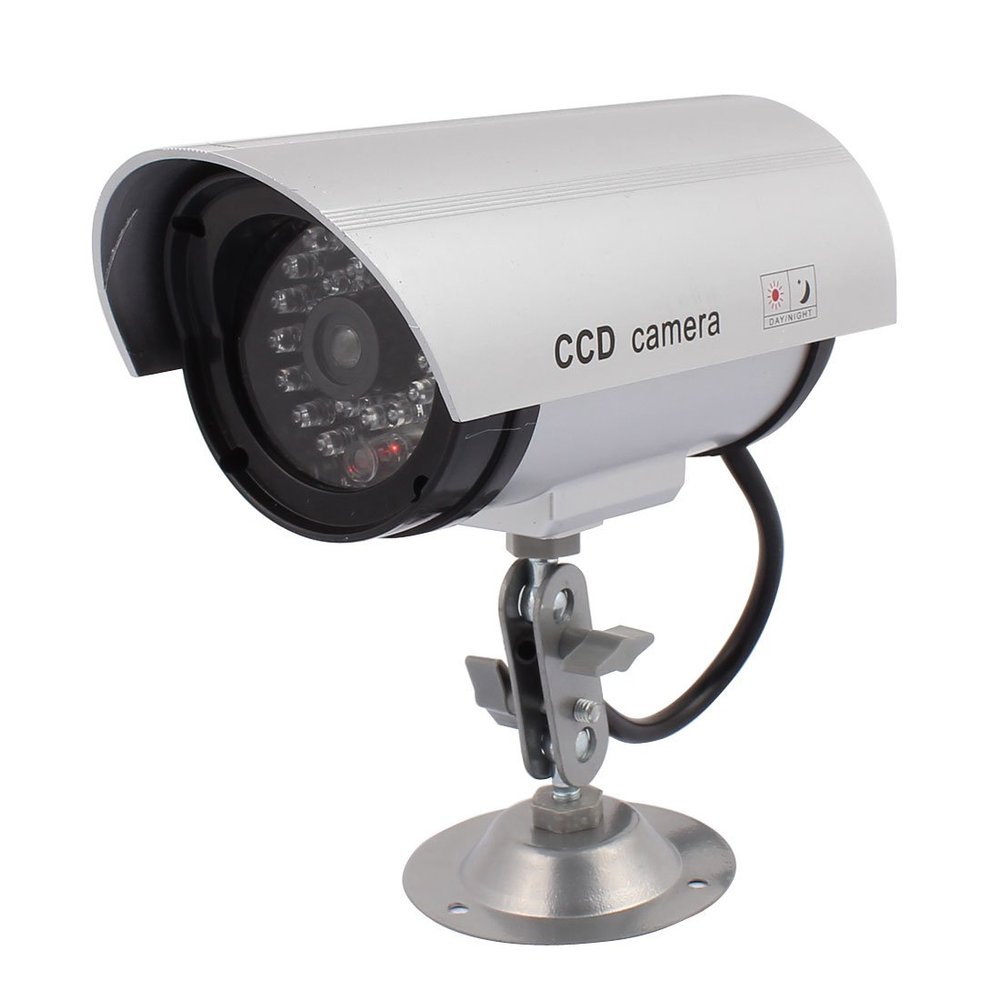 Aexit Dummy Electronic security Surveillance Security IR Camera CCTV & Record Light with Iron Stand